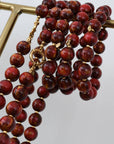 Bubbles Statement Beaded Bracelet 'Fire Glow'