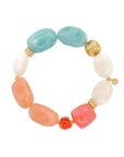 Statement Beaded Bracelet 'Summer Chic'
