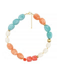 Statement Beaded Necklace 'Summer Chic'