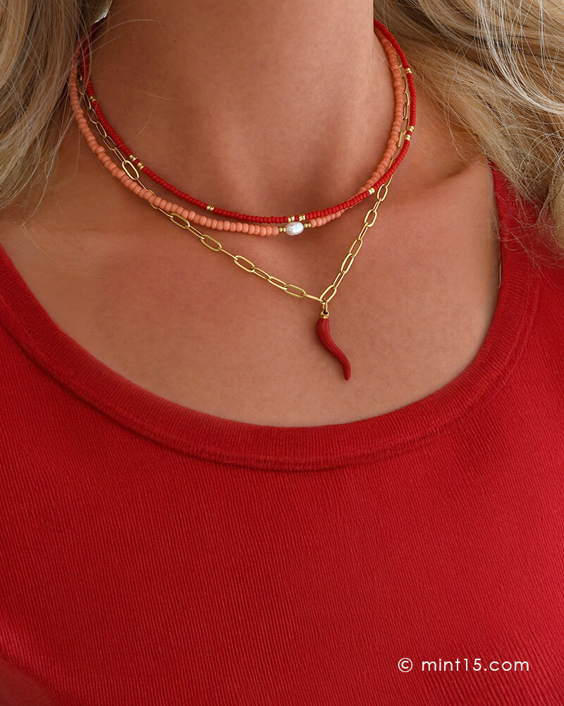 Zomerkettingen rood