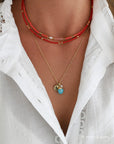 Ketting kleine kraaltjes - Rood