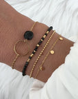 Armbandenset Obsidian