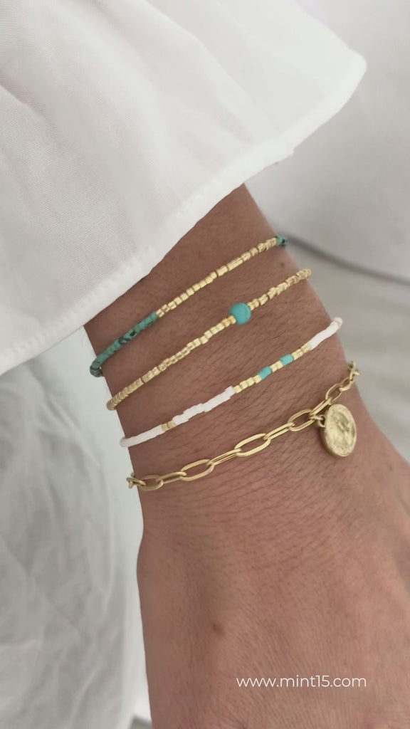 Armbandenset Turquoise Chic