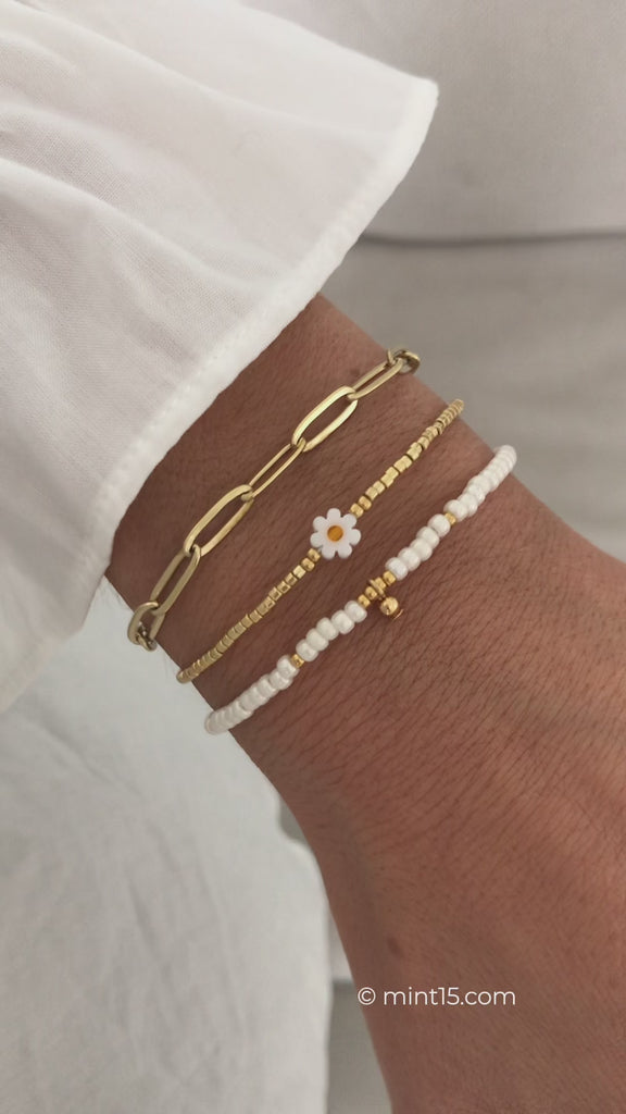 Armbandenset Daisy & Pearl