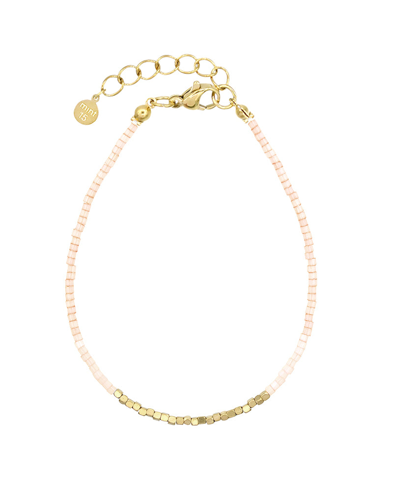 Silk Satin Bracelet - Soft Peach