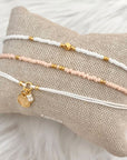 Little Beads Anklet - Soft Pink