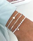 Mix Bracelet - White & Pearl