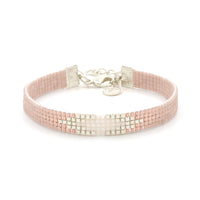 Beaded Bracelet 'Vintage Pink Diamond'