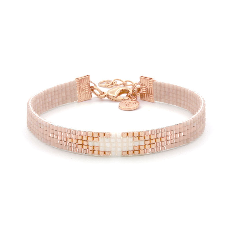 Beaded Bracelet &#39;Vintage Pink Diamond&#39;