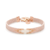 Beaded Bracelet 'Vintage Pink Diamond'