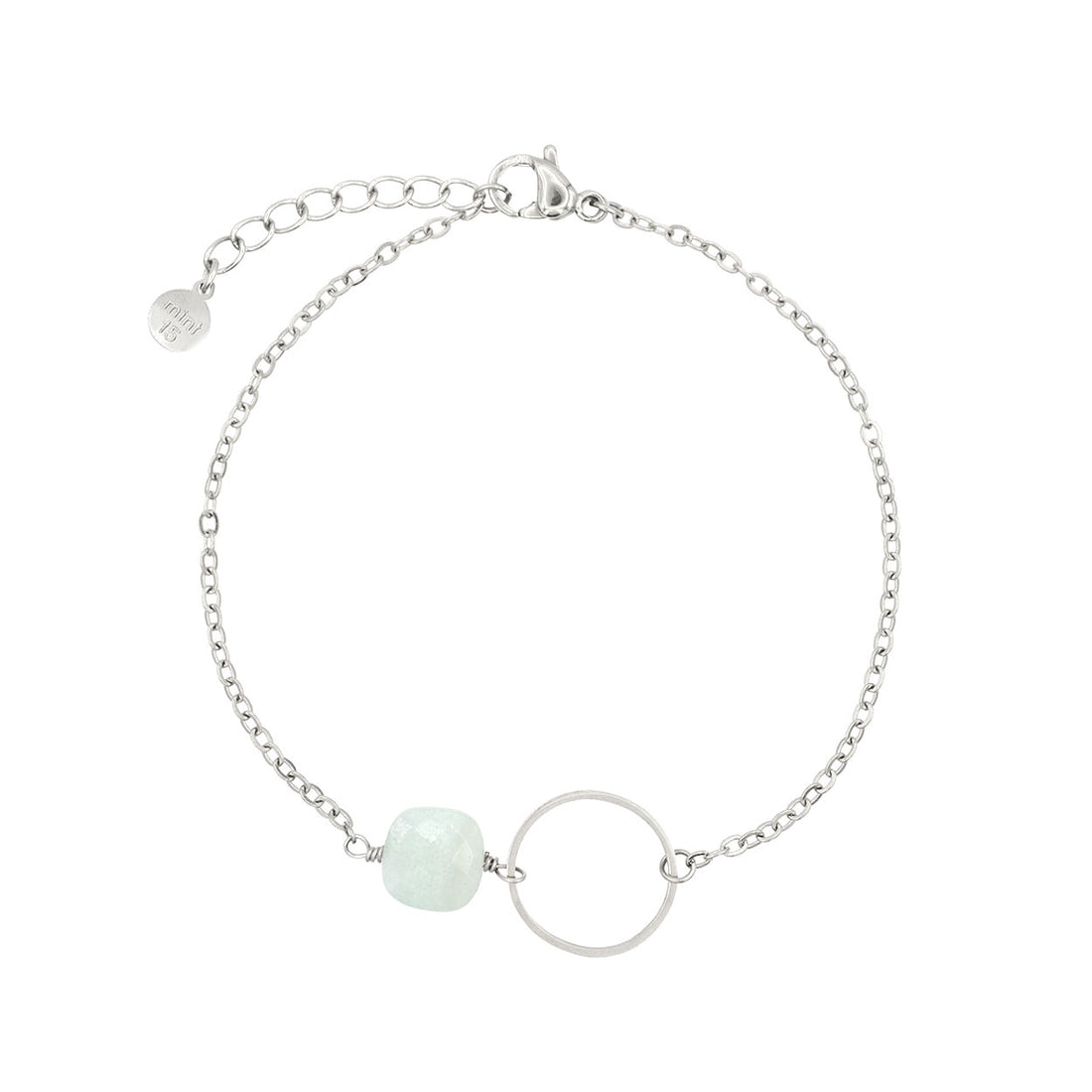 Infinity Bracelet - Mint Amazonite