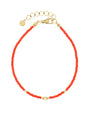 Elegance Anklet - Coral Red