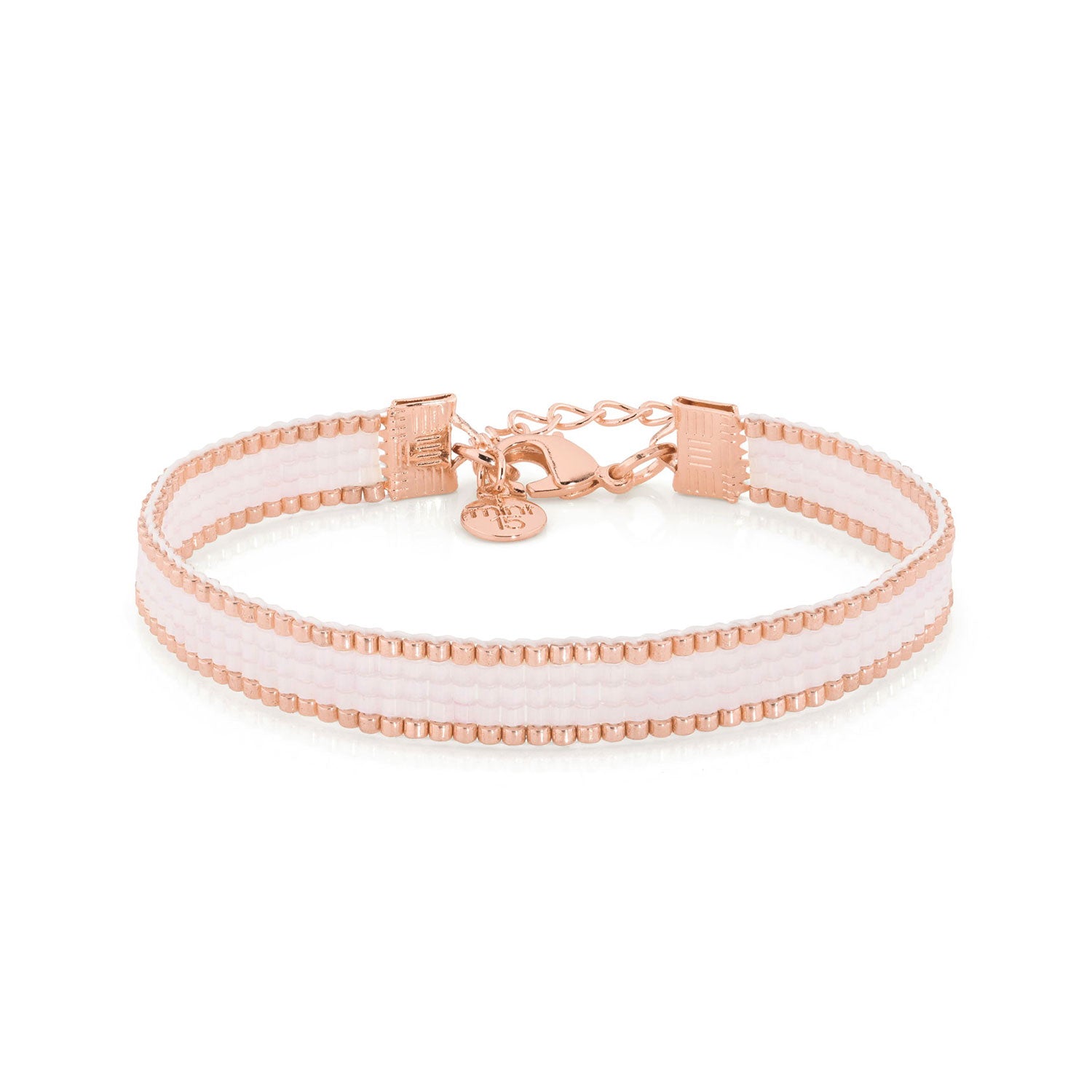 Beaded Bracelet &#39;Silk Satin&#39; - Soft Lilac Pink